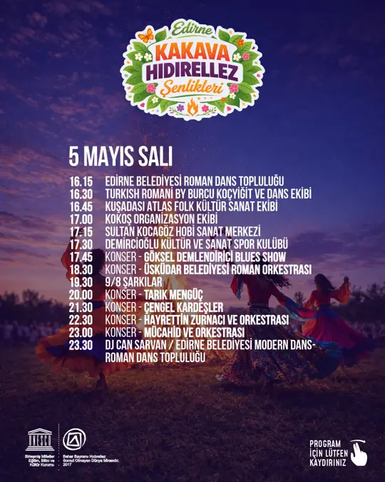 KAKAVA- HIDIRELLEZ ŞENLİKLERİ PROGRAMI AÇIKLANDI